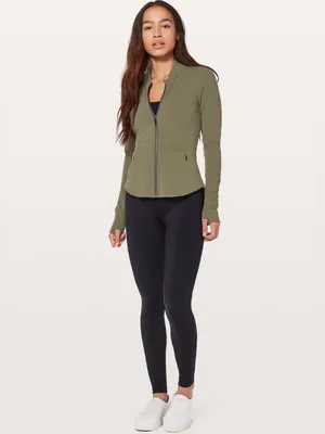 Lululemon The Ease Jacket Sage Size 4 thumbnail 2