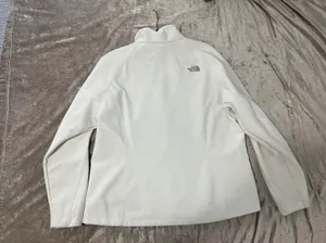 White Northface Hooded Zip Up Jacket thumbnail 2