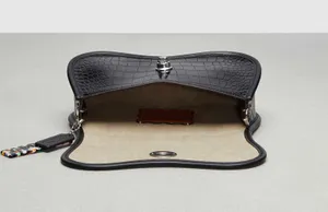 Coach Wavy Dinky Bag Crossbody Black Croc Embossed Coachtopia Leather Purse NWT thumbnail 5