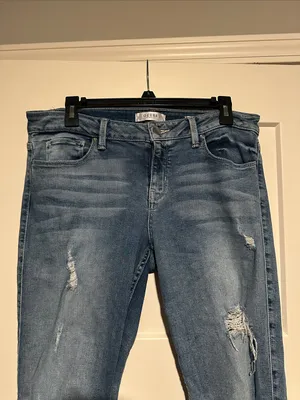 Guess Cropped Distressed Light Blue Women’s Jeans thumbnail 2