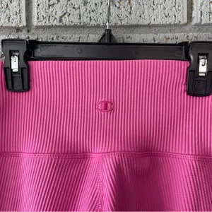 Champion Ribbed Biker Shorts Hot Pink Womens Athletic Size Large thumbnail 3