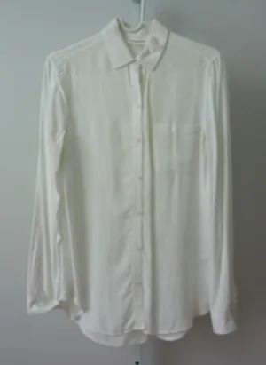 Beachlunchlounge Office Siren Coastal Relaxed Pocket Button Down XS White thumbnail 1