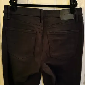 Express Black Jeans Denim Straight Ankle Mid Rise 10 Short / 10S thumbnail 5