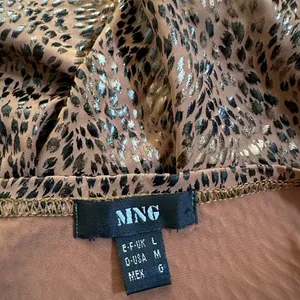 Mango Size Medium Animal Print Cami Cowl Neck Y2K Vintage VTG thumbnail 5