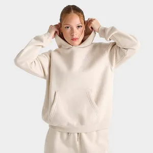 Jordan Brooklyn Fleece Hoodie In Biege Size Large thumbnail 11