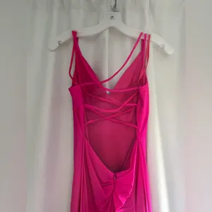 Dave and Johnny Hot Pink Prom Dress thumbnail 4