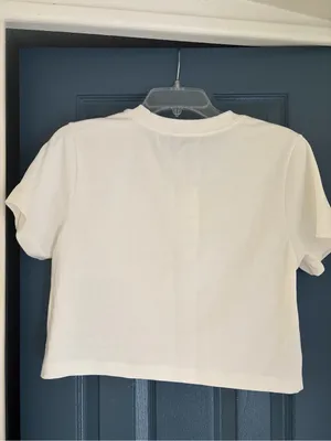 Mable La Dolce Vita Graphic Crop Tee White – Medium thumbnail 5