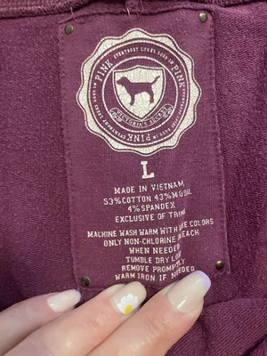 Victoria's Secret PINK Boyfriend Wide Leg Sweatpants w 86 Patch Size Large thumbnail 7