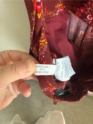 Madewell Apron Bowback Jumpsuit Red Floral Wide Leg Open Back Size 2 thumbnail 11