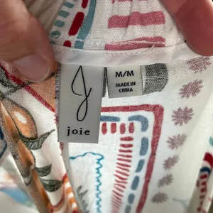 Joie Women's Colorful Linen Blend Fruit Print Wide Leg Pants Size M. NWOT thumbnail 6