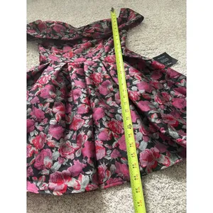 New Lulus Beyond Darling Floral Jacquard Off-The-Shoulder Mini Dress size S NWT thumbnail 7