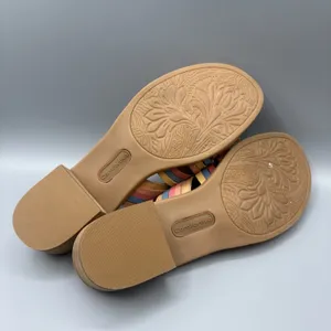 Comfortiva Woven Leather Mules Size 8.5 Huarache Slip on Shoes Heels Butter Mom thumbnail 9