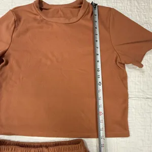 Women's Brown Short Sleeve Pajama Set thumbnail 7