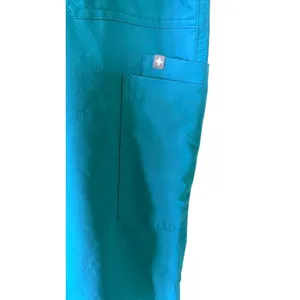 FIGS Technical Collection Scrub Pants Large Teal Blue Cargo Medical Uniform thumbnail 3