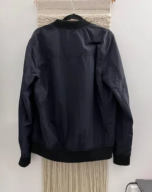 Navy Blue Bomber Jacket thumbnail 6