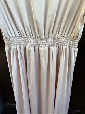NWT Baltic Born Poppy Satin Midi Dress Champagne Size Large thumbnail 9