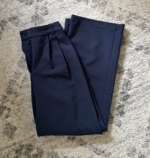 Abercrombie Curve Love A&F Sloane Tailored Wide Leg Pant thumbnail 1