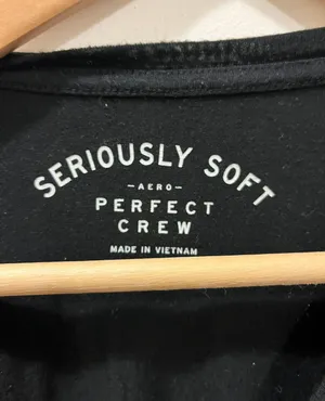 Seriously Soft Black Tee thumbnail 4
