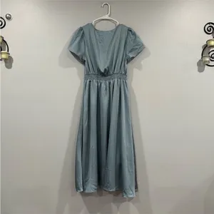Baltic Born Poppy Satin Midi Dress Light Blue Medium M NWD thumbnail 7