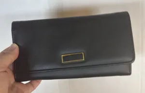Unbranded Travel Large Trifold Leather Wallet - Black Preowned thumbnail 1