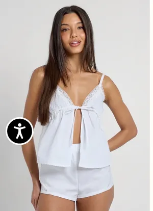 Pretty Little Thing White Pajama Set thumbnail 1
