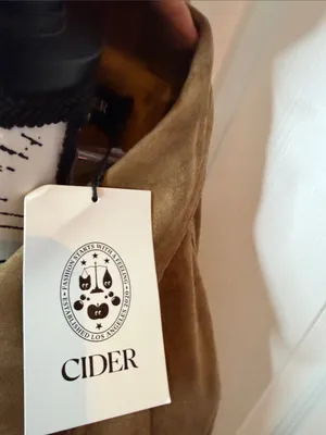 Cider Oversized Suede Button-Front Jacket thumbnail 3
