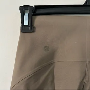 Lululemon Smooth Fit High Rise Flare Leg Pull On Casual Neutral Pants Tan 27in 0 thumbnail 6