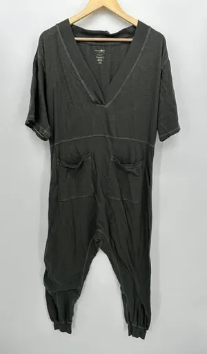 Natural Life Women Charlie One Piece Jumpsuit XS Green Cotton Oversized‎ Cotton thumbnail 1