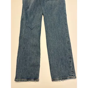 Abercrombie & Fitch 90s Straight Ultra High Rise Jeans Womens 28 Blue Distressed thumbnail 4