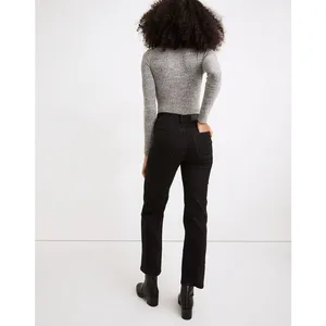 Madewell Slim Wide-Leg Crop Jeans Faded Black Lunar Wash 25/26 thumbnail 3