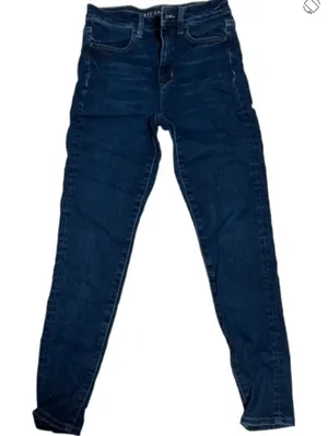 American Eagle Abercrombie Dark Wash Next Level Stretch Jegging Size 4 Short thumbnail 1