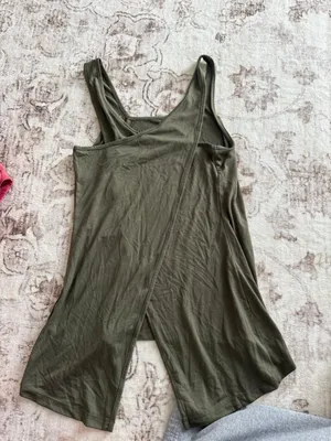 Olive Green Open Back Tank thumbnail 3