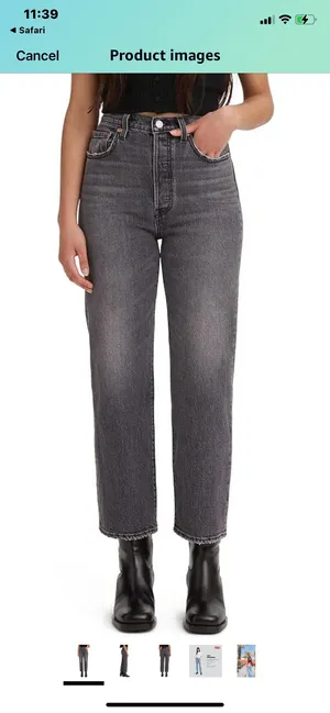 Straight Leg Black Levi’s Jeans thumbnail 3