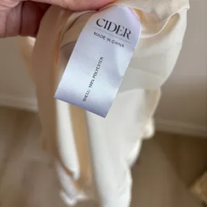 Cider NWT Women's Vintage Style Cream Satin Midi Dress Scoop Embellished Neck S thumbnail 7
