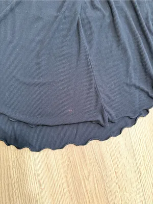 Free People Shimmy Shake Top Black Ribbed Open Back Long‎ Sleeve Size S thumbnail 8
