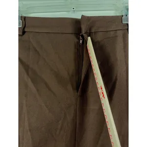 Cider Brown Front Slit Maxi Skirt High Waisted Brown Size Small Quiet Luxury thumbnail 9