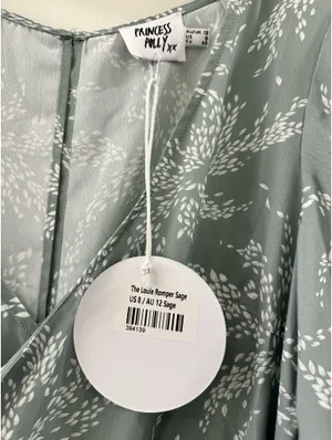NWT Princess Polly Louie Sage Romper 8 thumbnail 6