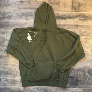 Oversized MINNESOTA Hoodie with hidden beer koozie pocket thumbnail 1