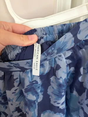 American Eagle blue floral maxi skirt thumbnail 2