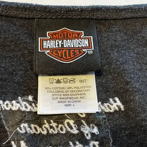 Harley-Davidson Dothan‎ Alabama grey women's tank top size Large L thumbnail 9