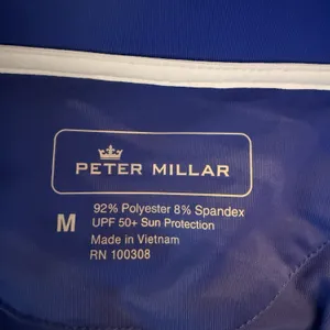 NWOT Peter Millar Pullover M‎ Quarter Zip Sun Protection Golf Top Heritage Crest thumbnail 6