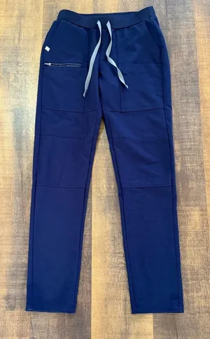 FIGS Yola Straight Leg Scrub Pants Navy Blue Drawstring Size XS thumbnail 1