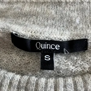 Quince Cream Crew Neck Sweater wool nylon and alpaca blend size Small thumbnail 4