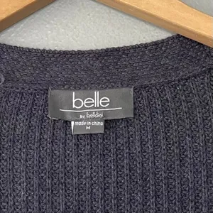 Belle by Belldini Sweater Size Medium Purple Tie Dye Pocket Cardigan Festival thumbnail 8