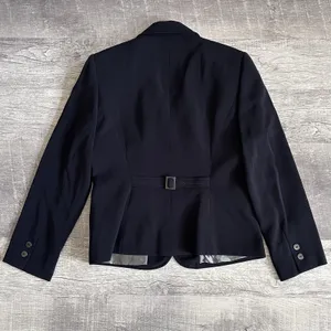 Tahari Arthur S Levine Tailored Black Blazer Suit Jacket Womens 6P Button Lined thumbnail 4