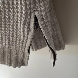 American Eagle Gray Waffle Knit Mock Neck Sweater Dress Long Sleeve‎ thumbnail 8