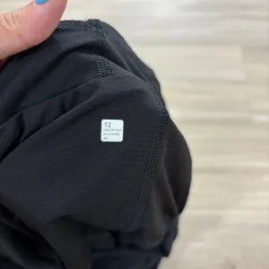 Lululemon Fast and Free Reflective High-Rise Short 3" Women 12 Black thumbnail 2