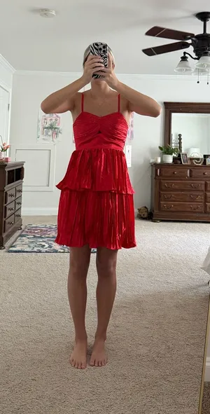 Red Amazon Homecoming Dress thumbnail 1