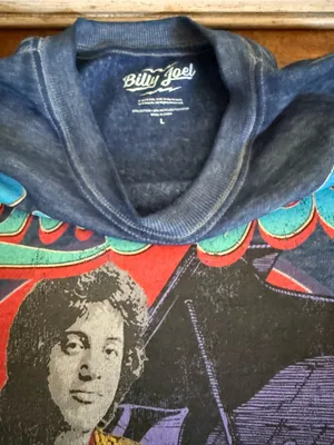 Billy Joel Graphic Crewneck Sweatshirt - Navy Blue thumbnail 8