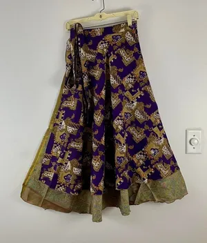 Boutique Reversible Maxi Wrap Skirt BINS419 thumbnail 1